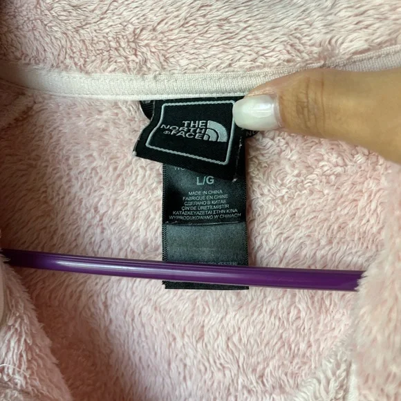 The North Face Light Pink Fleece Zip Up Size L - Picture 4 of 4